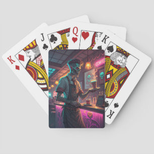 Cartes Zombie Café   Carte de jeu Halloween urbaine effra