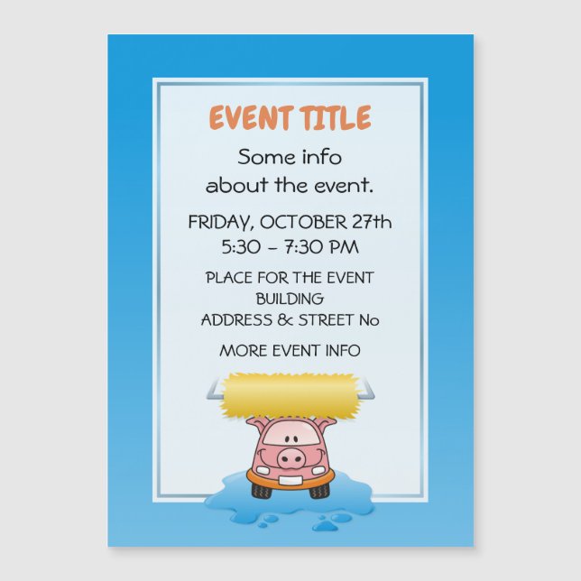 Cartographie de porc lavé (Devant)