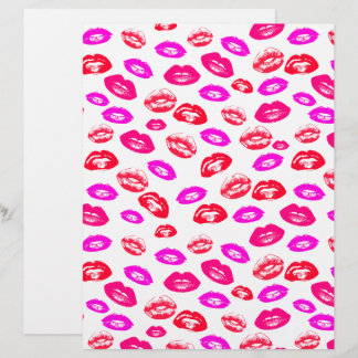 Carton à motif de rouge à lèvres Coquette