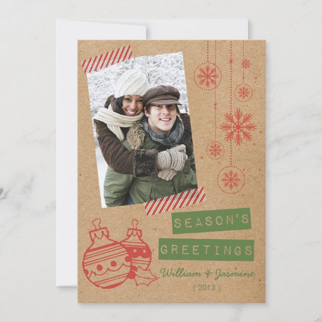 Carton amusant Bande-bonbon de vacances Carte plat (Devant)