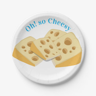 Carton Assiettes en Papier, Oh ! Tellement Fromage 