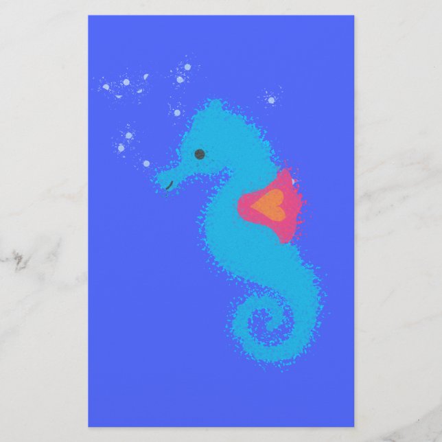 Carton bleu Seahorse (Devant)