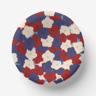 Carton bols en papier de pétunias patriotiques