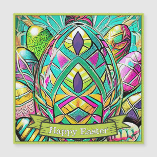 Carton couleur Motif de Pâques avec Oeufs de Pâque
