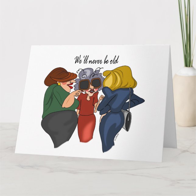 Carton d'Anniversaire Trois Gossipers Carte person (Devant)