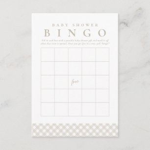 Carton de bingo pour baby shower, carte de fête gi