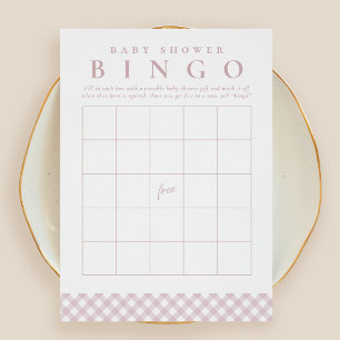 Carton de bingo pour baby shower, carte de fête mi