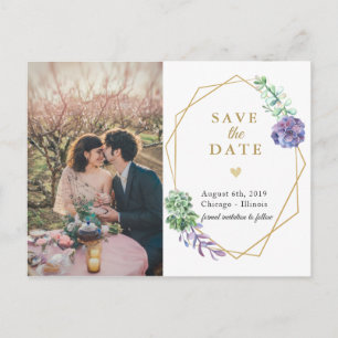 Carton de faire-part de mariage avec photo de succ