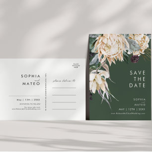 Carton de faire-part de mariage Fleur blanche Ve