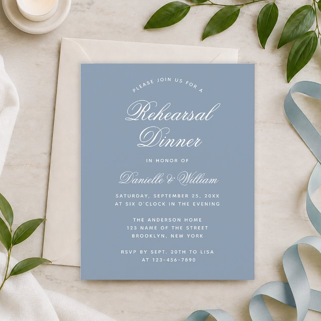 Carton de Invitation de Répétition de Mariage Budg (Créateur téléchargé)