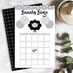 Carton de jeu de bingo pour Baby Shower avec agnea