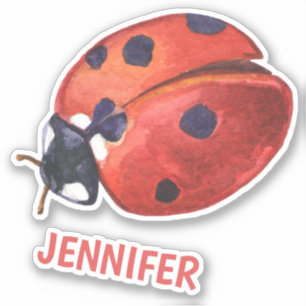Carton de Ladybug - Sticker personnalisé pour enfa