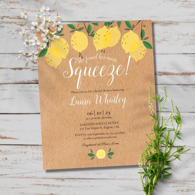 Carton de mariage Budget Main Squeeze Lemon (Créateur téléchargé)