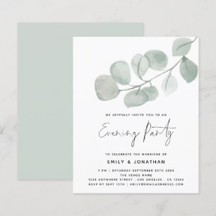 CARTON DE MARIAGE Eucalyptus Soirée de Mariage Inv