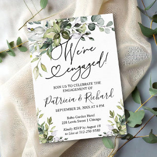 Carton de mariage Nous sommes fiancés Invitation à