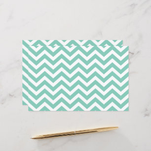 Carton de mariage Pastel Turquoise et Blanc à Chev