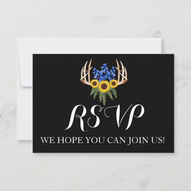 Carton de réponse pour invitation de mariage à cer (Devant)