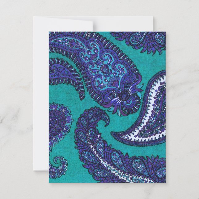 Carton de réponse pour invitation de mariage bleu  (Devant)