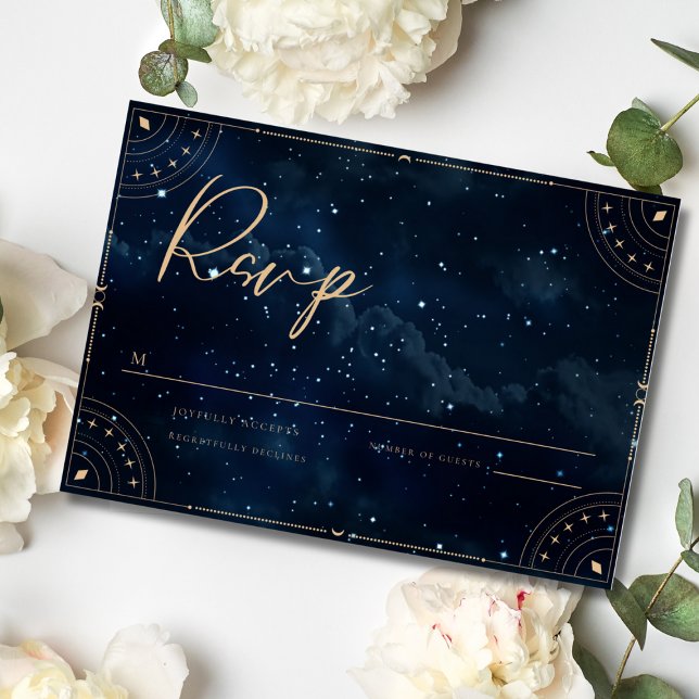 Carton de réponse RSVP pour invitation de mariage  (Créateur téléchargé)