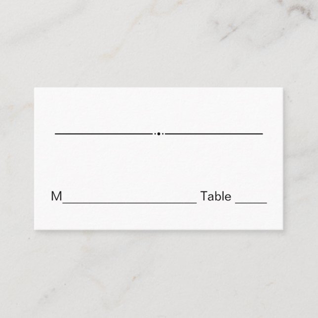 carton de table de mariage numéro invité cartes de (Devant)