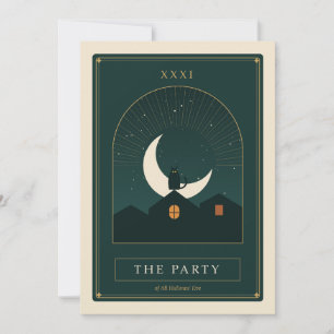 Carton de tarot ensorcelé pour invitation Hallowee