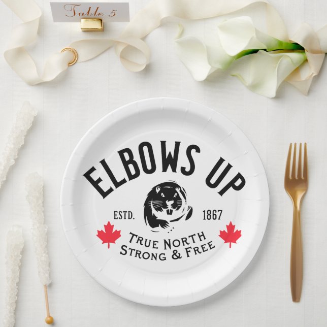 Carton Des Coudes ! Assiettes en Papier. (Mariage)