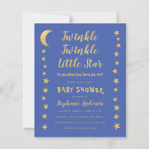 Carton d'invitation à une baby shower pas cher Twi