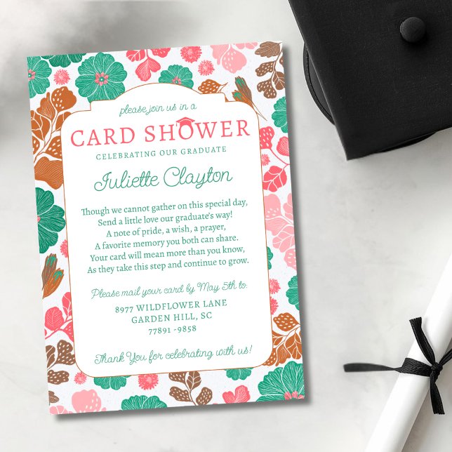 Carton d'invitation à une douche de cartes de remi (Créateur téléchargé)