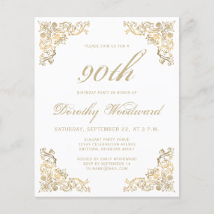 Carton d'invitation à une fête d'anniversaire avec