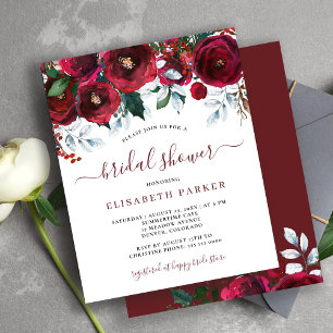 Carton d'invitation à une fête prénuptiale rustiqu