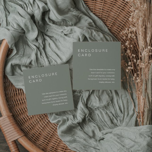 Carton d'invitation avec encart de SAGE Bohemian E (Créateur téléchargé)