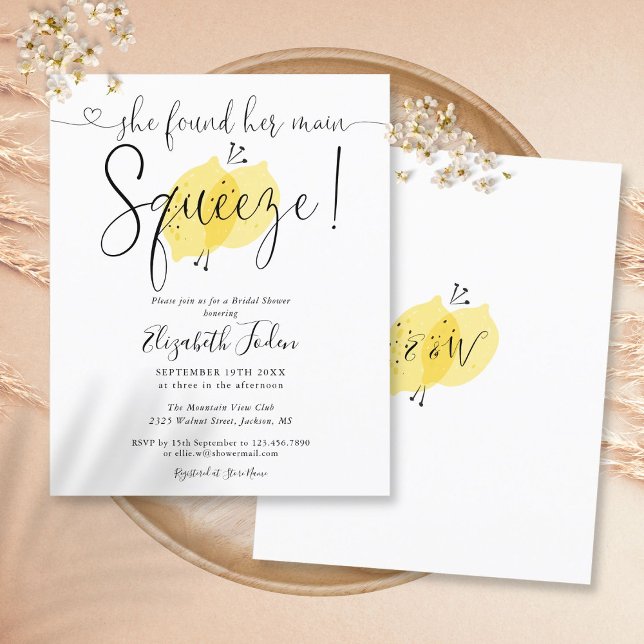 Carton d'invitation de douche de mariée Budget Mai (Créateur téléchargé)