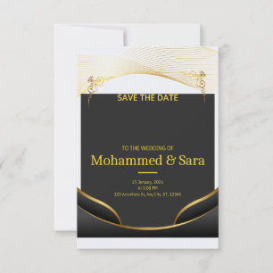 Carton d'invitation de mariage