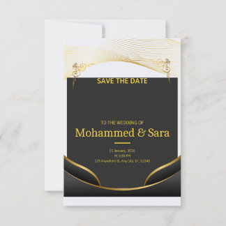 Carton d'invitation de mariage