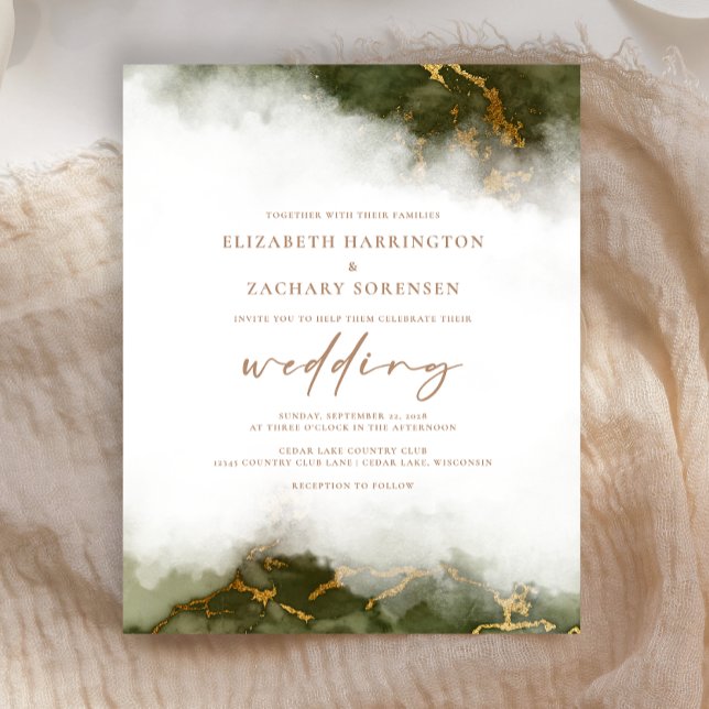 Carton d'invitation de mariage à budget maîtrisé e (Créateur téléchargé)
