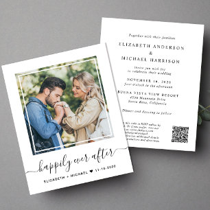 Carton d'invitation de mariage chic et économique