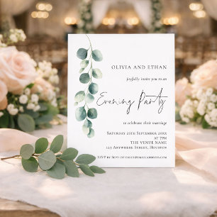 Carton d'invitation de mariage de soirée au eucaly