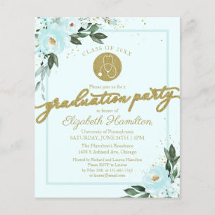 Carton d'invitation école d'infirmières Grad Party