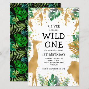 Carton d'invitation pour le 1er anniversaire Budge