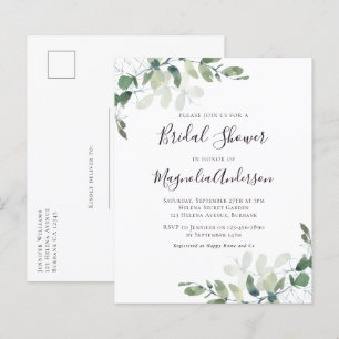 Carton d'invitation pour une baby shower écolo à p