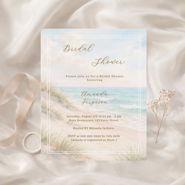 Carton d'invitation pour une fête prénuptiale sur  (Créateur téléchargé)