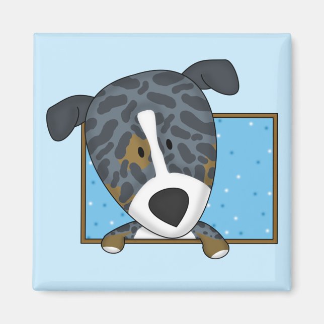 Carton encadré Catahoula Leopard Dog Magnet (Devant)