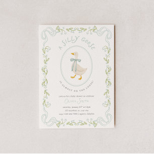 Carton Faire-part de Naissance Silly Goose Floral