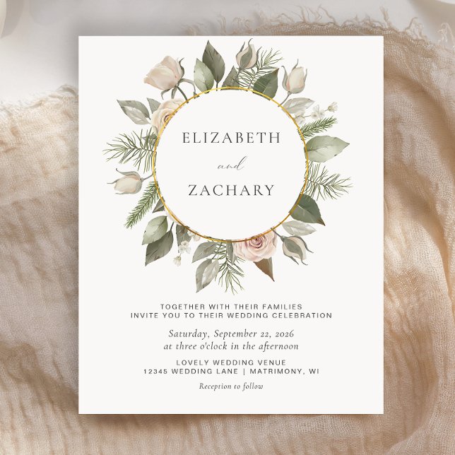 Carton Fleur d'Ivoire Invitation de Mariage à l'Aq (Créateur téléchargé)