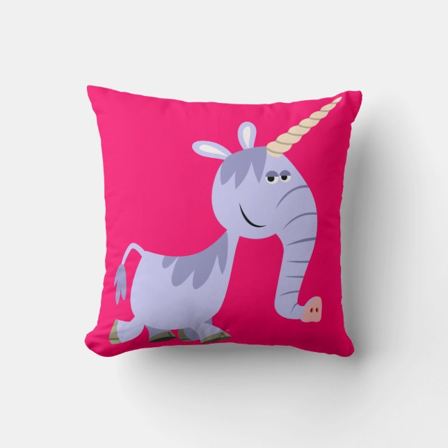 Carton inhabituel Coussin Unicorn (Recto)
