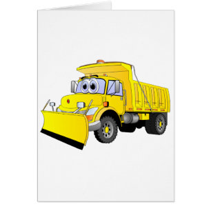 Carton jaune à la neige
