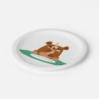 Carton Joyeux anniversaire, petit ours ! ! Assiettes en P