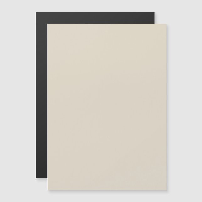 Carton Magnétique d'Invitation Blanc Os (Devant / Derrière)