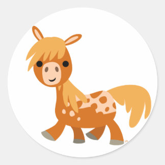 Carton mignon Appaloosa Pony autocollant