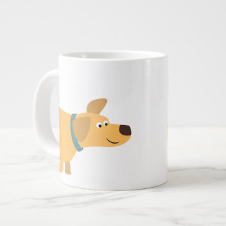 Carton mignon Jaune Labrador Jumbo Mug